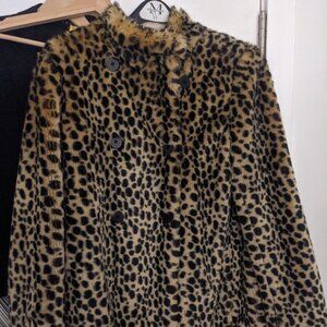 Crewcuts (J Crew kids) leopard print faux fur coat